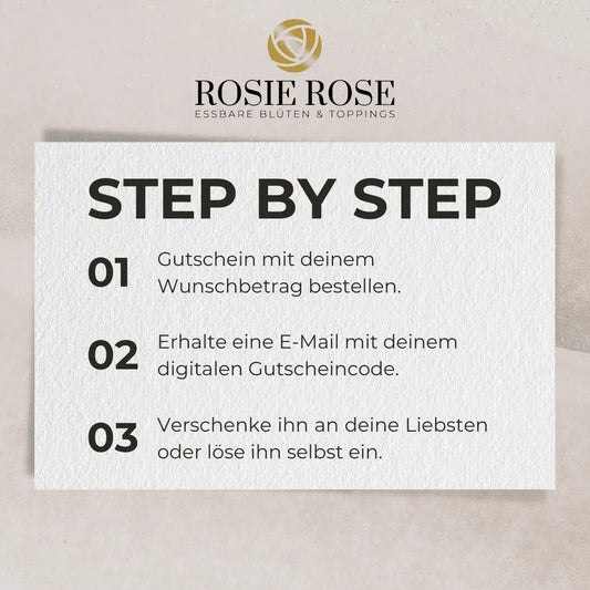 Digitaler Gutschein - ROSIE ROSE