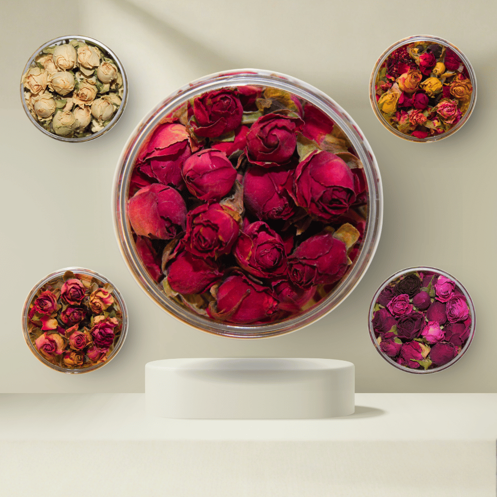 Essbare Rosenblüten, getrocknete Blüten für Torten, Desserts und Deko – ROSIE ROSE