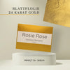Essbare Blattfolie - 24 Karat Gold & 999er Silber- 24 Karat Gold - 5 Stk- ROSIE ROSE