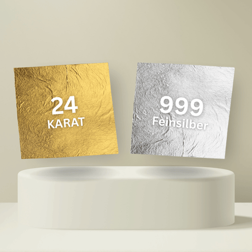 Essbare Blattfolie - 24 Karat Gold & 999er Silber- - ROSIE ROSE