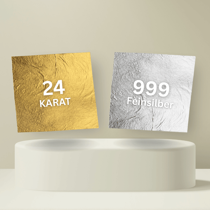 Essbare Blattfolie - 24 Karat Gold & 999er Silber- - ROSIE ROSE