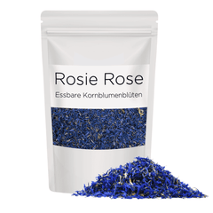 Verzaubere deine Gäste mit blauen Kornblumenblüten von ROSIE ROSE! Unsere essbaren Kornblumen in Blau eignen sich perfekt als Dekoration oder als Zutat in Gerichten. Jetzt bestellen und begeistern! Von ROSIE ROSE im Online-Shop kaufen