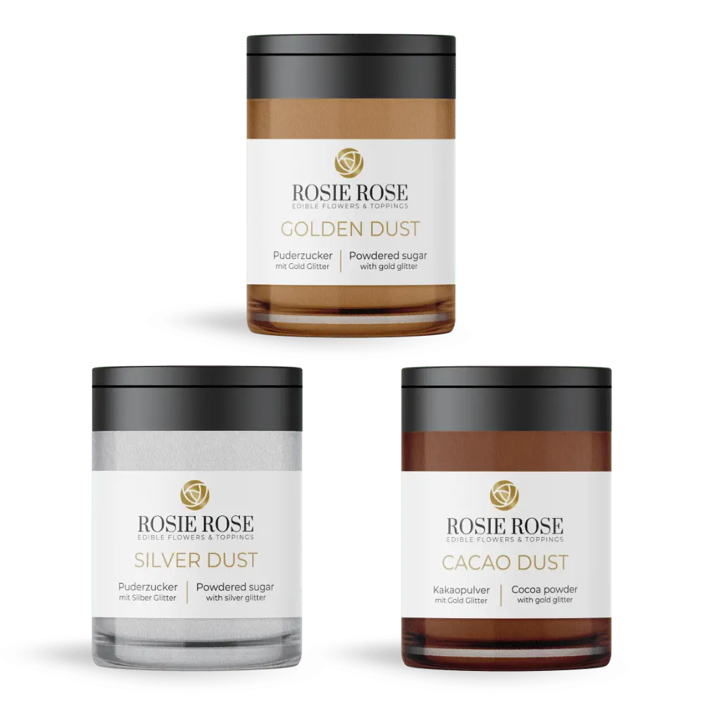 Glitter Dust - Puderzucker und Kakaopulver -  ROSIE ROSE