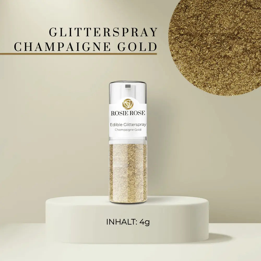 Glitterspray – in praktischer Pumpflasche- Champaigne Gold- ROSIE ROSE