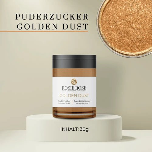 Glitter Dust - Puderzucker und Kakaopulver -  Golden Dust - PuderzuckerROSIE ROSE