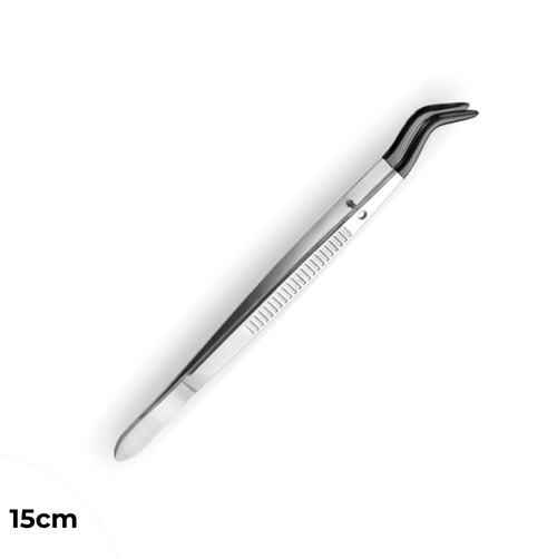 Pinzette - mit Silikonüberzug - 15cm