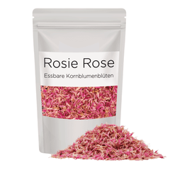 Beeindrucken Sie Ihre Gäste mit unseren hochwertigen rosa Kornblumenblüten in Ihren Getränken und Desserts Von ROSIE ROSE im Online-Shop kaufen