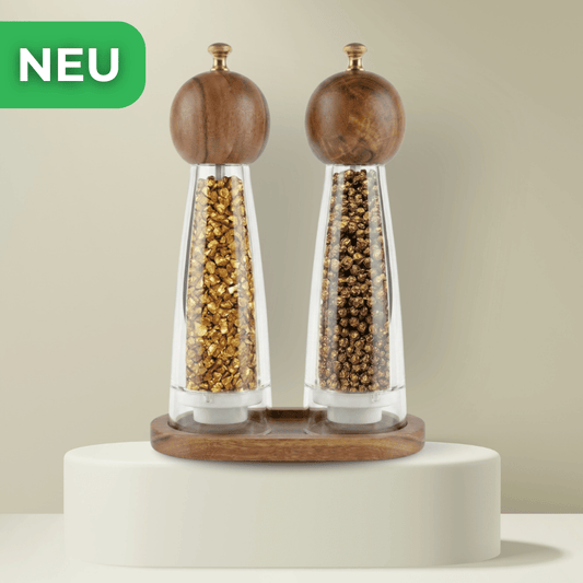 Goldenes Salz und Pfeffer Set - mit Geschenkbox