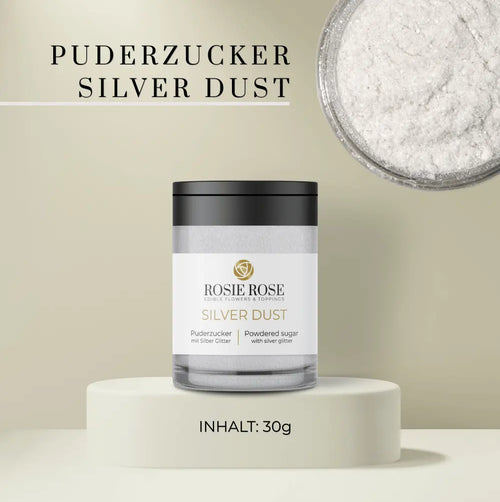 Glitter Dust - Puderzucker und Kakaopulver -  Silver Dust - PuderzuckerROSIE ROSE