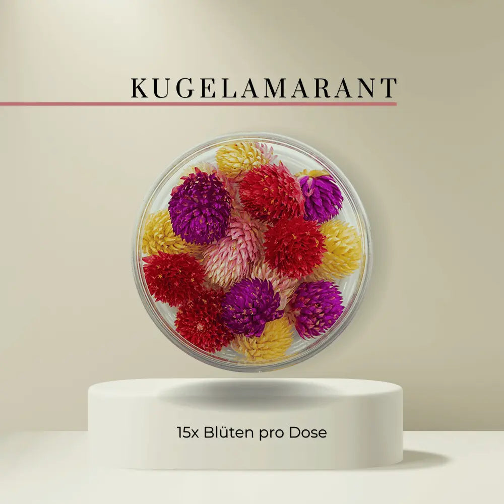 Special Blüten - Essbare getrocknete Blüten- Kugelamarant Mix - 15 Stk- ROSIE ROSE