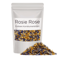 Verwöhnen Sie Ihre Gäste mit unseren exotischen Kornblumenblüten in der Farbmischung Tropical Mix Von ROSIE ROSE im Online-Shop kaufen