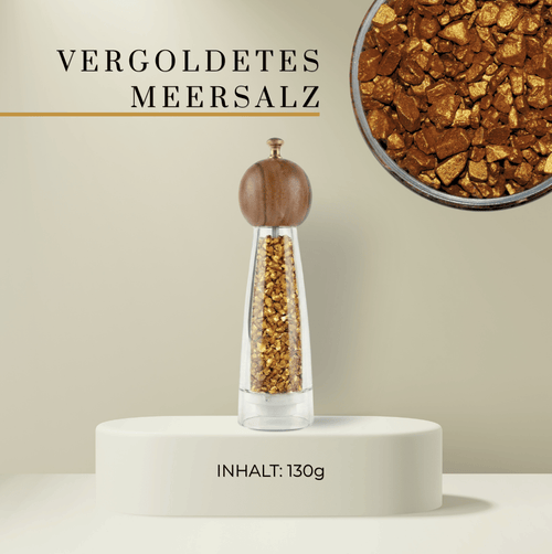 Goldenes Salz und Pfeffer Set - mit Geschenkbox