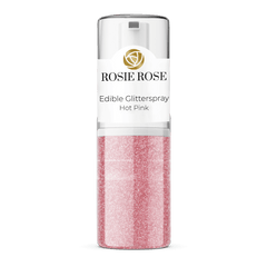 Unser essbares Glitterspray in Hot Pink ohne E171 bringt Ihre Backwerke zum Strahlen in der Farbe Pink. Verleihen Sie Ihren Desserts einen pinken Glanz und beeindrucken Sie Ihre Gäste. Entdecken Sie bei ROSIE ROSE eine vielfältige Auswahl an essbaren Blumen und Toppings für Ihre Tortendekorationen.